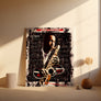 John Coltrane-inspired Jazz Wall Art Canvas Print blending geometry and jazz to represent musical genius visually.