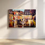 The Bench in Quarter’s – New Orleans Ironwork Art Print capturing architectural elegance of vintage French Quarter street scenes