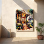 Framed New Orleans Wall Art Print depicting the cultural elegance of the Garden District in rich, inviting tones.