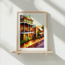 Decatur Street New Orleans Wall Art Canvas Print highlighting the charm of the French Quarter’s architecture and cultural vibrance.