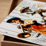Vibrant Jazz Wall Art Canvas Print featuring abstract saxophone design as a tribute to Coltrane’s Giant Steps.