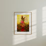 African American Art Canvas Print featuring Harlem Rose with bold colors and cultural elegance inspired by the Harlem Renaissance.