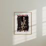 Jazz Wall Art Canvas Print of John Coltrane with abstract mathematical elements, symbolizing the complexity of his music.