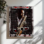 Limited edition Jazz Wall Art Canvas Print of Coltrane surrounded by abstract forms, ideal for jazz enthusiasts and collectors.