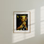 Rock and Roll Wall Art Canvas Print of Keith Richards mid-performance with guitar, capturing raw rock energy and vintage style.