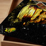Keith Richards Rock and Roll Wall Art Canvas Print with gritty textures and dynamic stage presence in artistic detail.