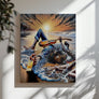 Modern Music Wall Art Canvas Print with expressive brushstrokes and rich tones, evoking the emotional depth of “Killing Me Softly.