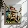 Decorative Louisiana Swamp Canvas Print evoking the cultural richness and natural elegance of Cajun country