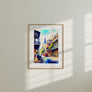 New Orleans Streetcar Canvas Print depicting the historic St. Charles Avenue line under oak-shaded trees, symbolizing classic Southern charm.