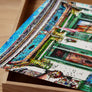 Framed New Orleans Jazz Club Art Print titled The Offbeat Marigny with street band and night ambiance.