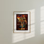 Nefertiti Egyptian Queen Canvas Print showcasing regal portrait of ancient African royalty in detailed gold and earth tones