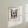New Orleans Jazz Musician Canvas Print featuring three street performers in the French Quarter, capturing the soulful rhythm of the Crescent City.