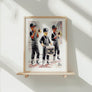 Lively New Orleans Jazz Musician Canvas Print showcasing a trio of brass musicians, echoing the rich traditions of jazz on Frenchmen Street.