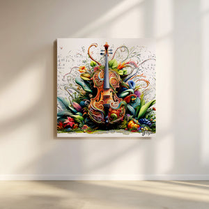 Botanical Wall Art Canvas Print featuring natural symmetry and vibrant greenery for organic-inspired decor