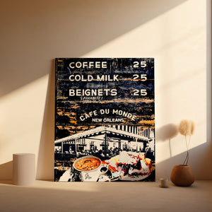 New Orleans French Quarter Canvas Print – “Thee Café du Monde” Wall Art