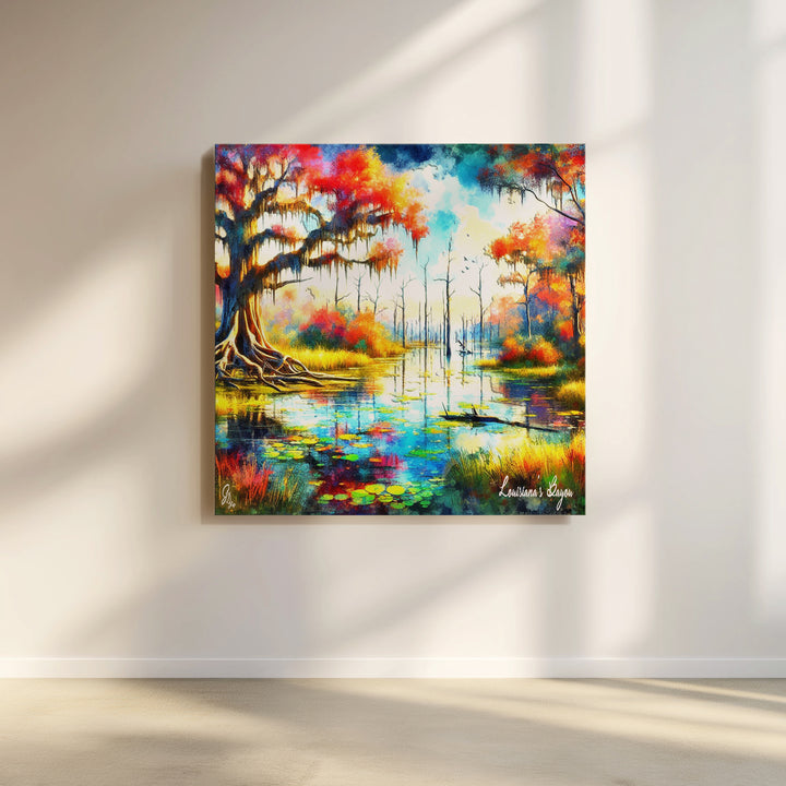 Bayou Autumn – Landscape Wall Art Canvas Print