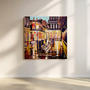 New Orleans Ironwork Art Print – “The Bench in Quarter’s” French Quarter Architecture Decor