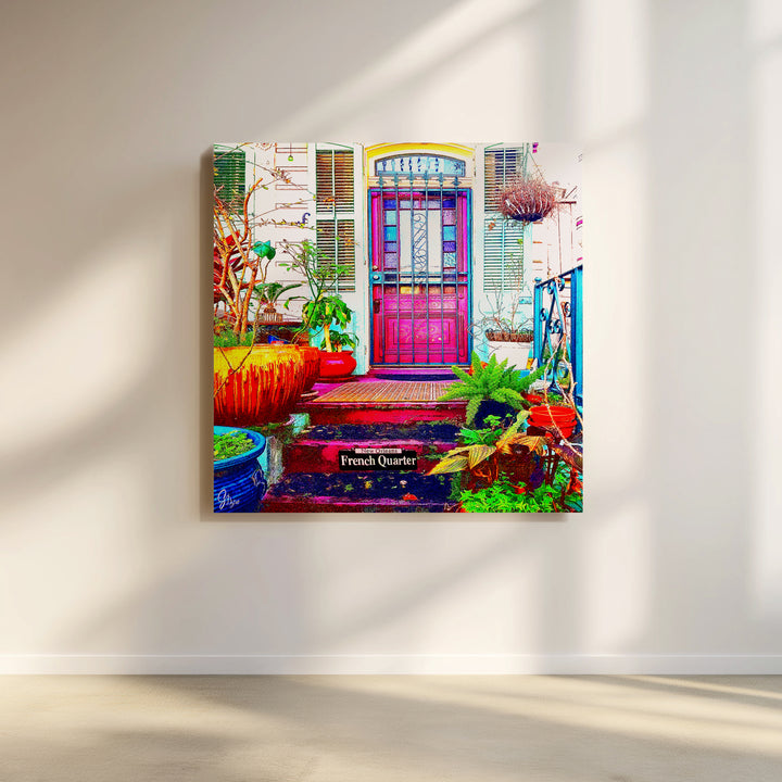 Timeless New Orleans French Quarter Architecture Art Print capturing a historic home’s facade with iconic balconies, shutters, and southern charm.