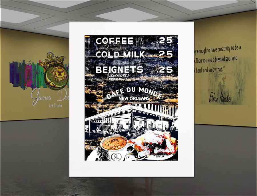 Thee Café du Monde – New Orleans French Quarter Canvas Print