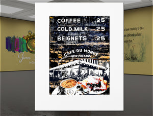 Thee Café du Monde – New Orleans French Quarter Canvas Print