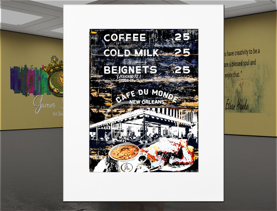 Thee Café du Monde – New Orleans French Quarter Canvas Print