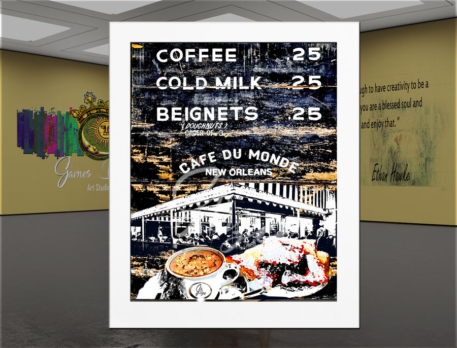 Thee Café du Monde – New Orleans French Quarter Canvas Print