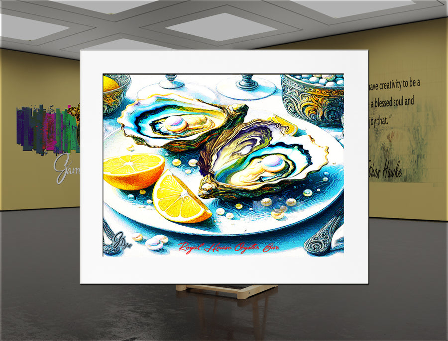 Louisiana Eastern Oysters - Kitchen Wall Art Canvas Print