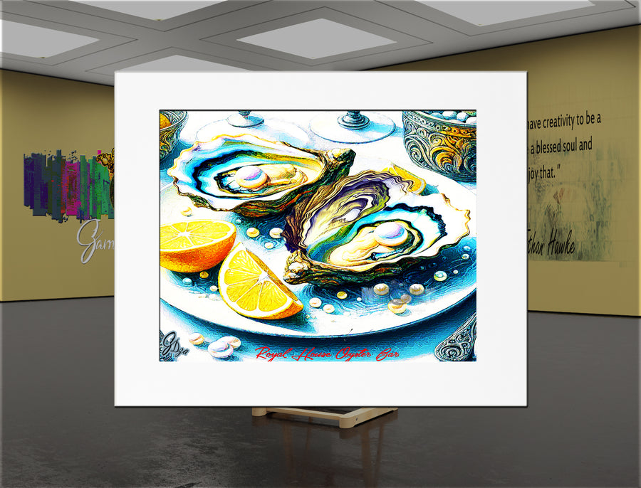 Louisiana Eastern Oysters - Kitchen Wall Art Canvas Print