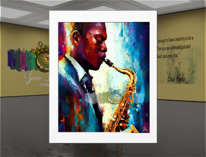 Ornette Coleman – Jazz Saxophone Canvas Print