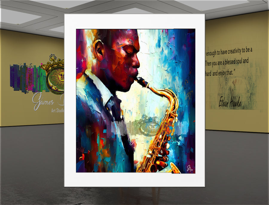 Ornette Coleman – Jazz Saxophone Canvas Print