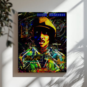 Soul Music Wall Art Canvas Print showcasing Donny Hathaway live in concert, capturing the emotion and passion of vintage soul performances.