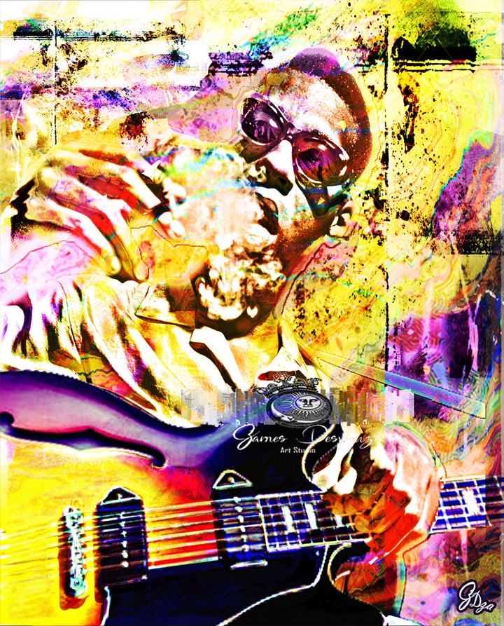 Grant Green – Jazz Guitarist Canvas Art Print