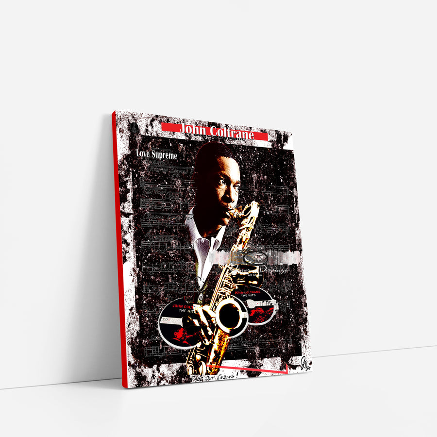 John Coltrane: The Math of Music – Jazz Wall Art Canvas Print