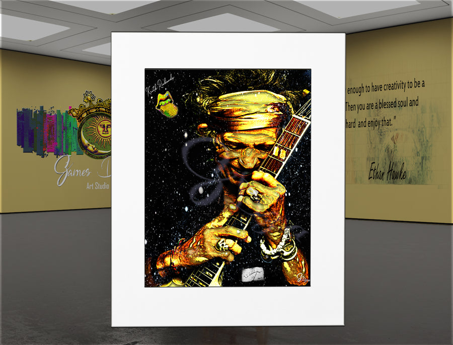 Keith Richards – Rock and Roll Wall Art Canvas Print