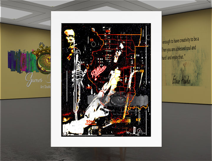 Miles Davis Thinking Pose Wall Art – Unique Gift for Music Enthusiasts