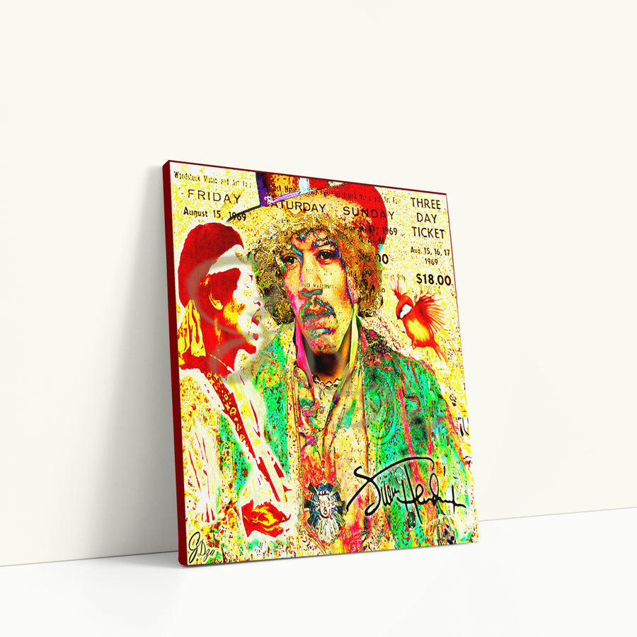 Jimi Hendrix Ticket – Rock Legend Canvas Art Print