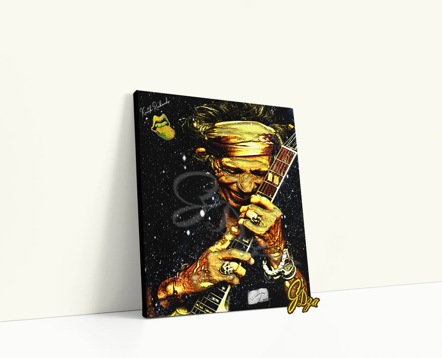 Keith Richards – Rock and Roll Wall Art Canvas Print