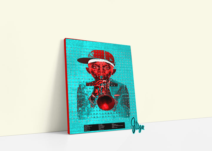Puzzle on the Trumpet – Music Wall Art Canvas Print