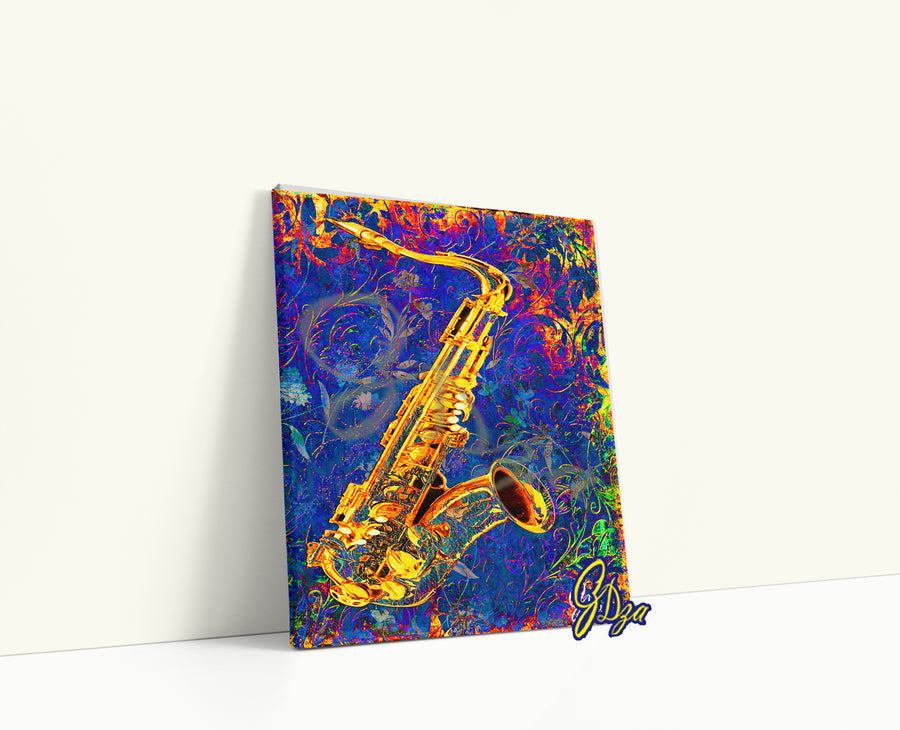 Jay's Sax – Jazz Wall Art Saxophone Canvas Print