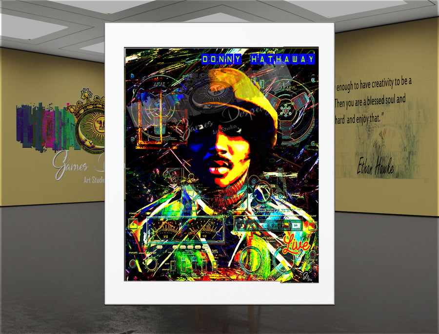 Donny Hathaway Live – Soul Music Wall Art Canvas Print