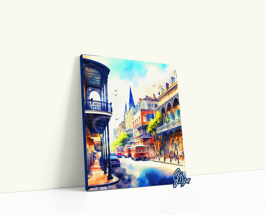 St. Charles Way – New Orleans Streetcar Canvas Print