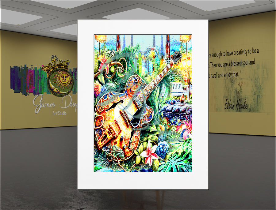 Rhythm in the Garden – Jazz Wall Art Canvas Print