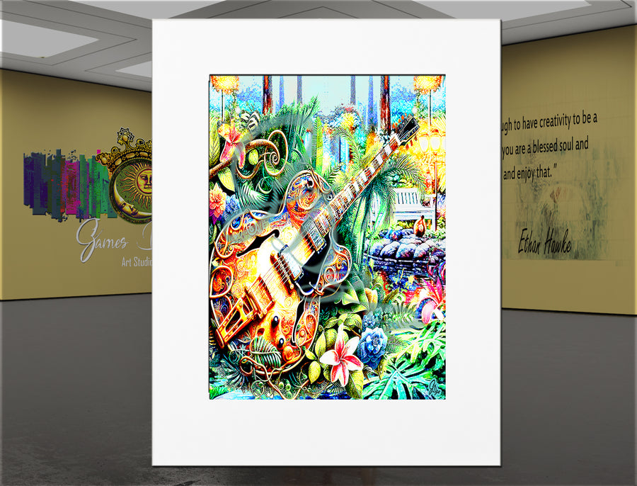 Rhythm in the Garden – Jazz Wall Art Canvas Print