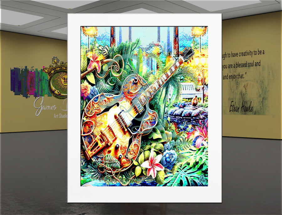 Rhythm in the Garden – Jazz Wall Art Canvas Print