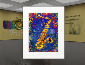 Jay's Sax – Jazz Wall Art Saxophone Canvas Print