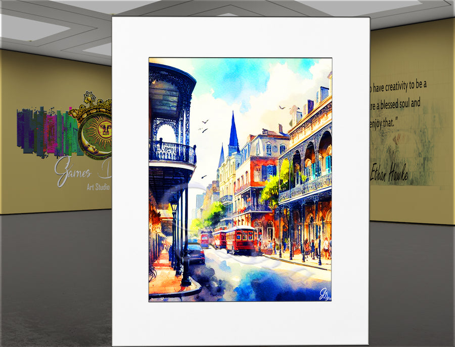 St. Charles Way – New Orleans Streetcar Canvas Print