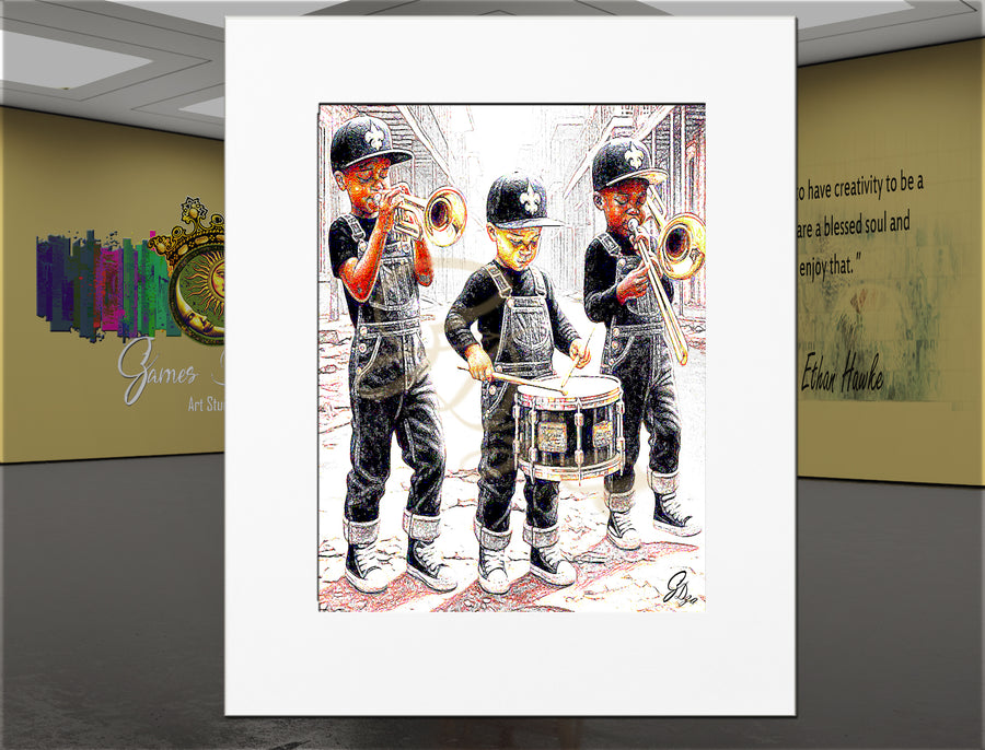 Three In The Easy – New Orleans Jazz Musician Canvas Print