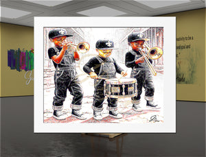 Three In The Easy – New Orleans Jazz Musician Canvas Print