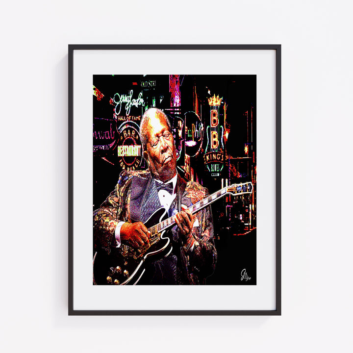 B. B. King - Music Wall Art Canvas Print