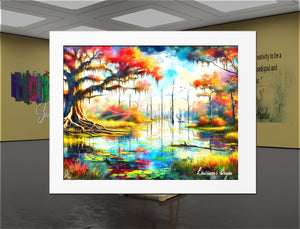 Bayou Autumn – Landscape Wall Art Canvas Print